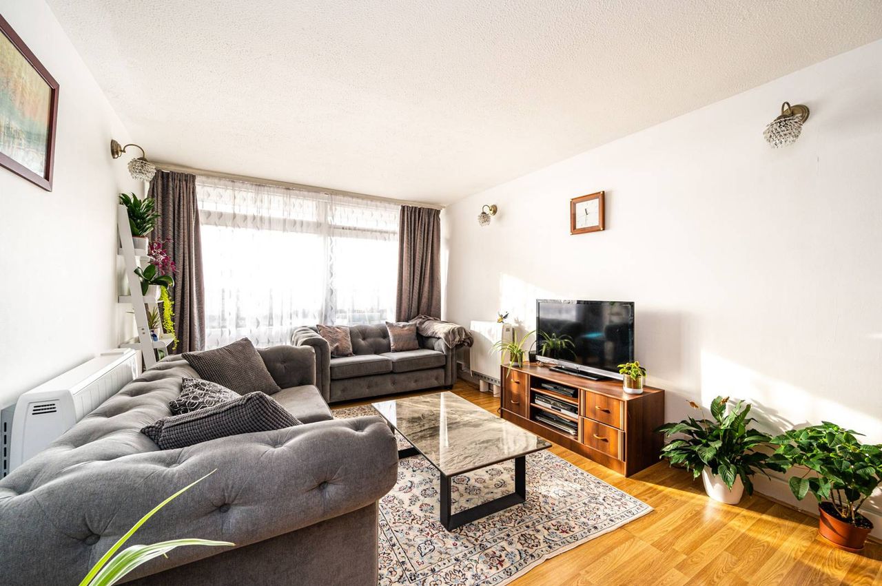 The interior of the third-floor flat