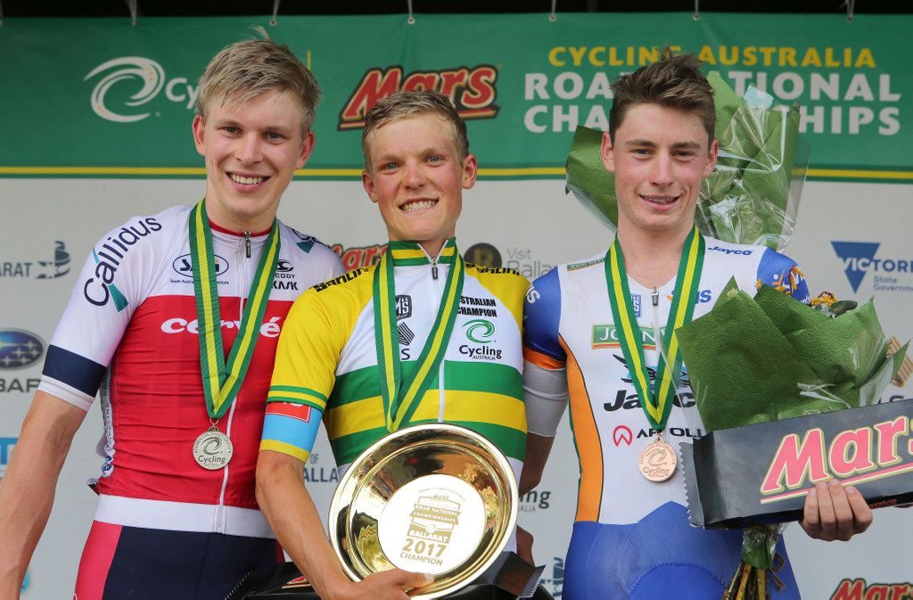 Alex Porter (SASI), Sam Jenner (NSWIS), and Lucas Hamilton (VIS)