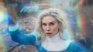Vanessa Kirby as Sue Storm/Invisible Woman in "The Fantastic Four: First Steps"