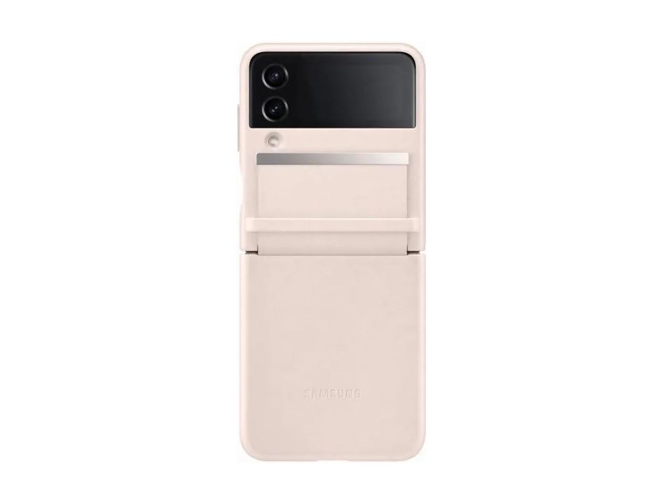 A look at the flap leather cover for the Galaxy Z Flip 4