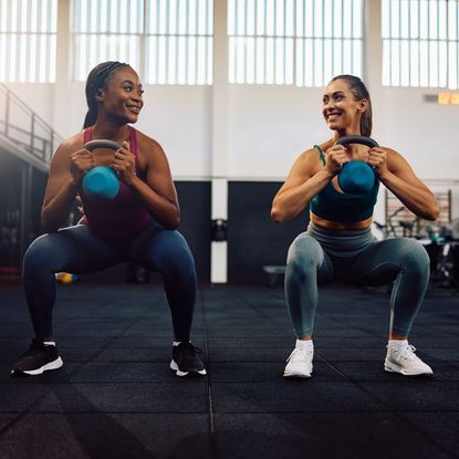 What is functional strength training? Two women working out in the gym