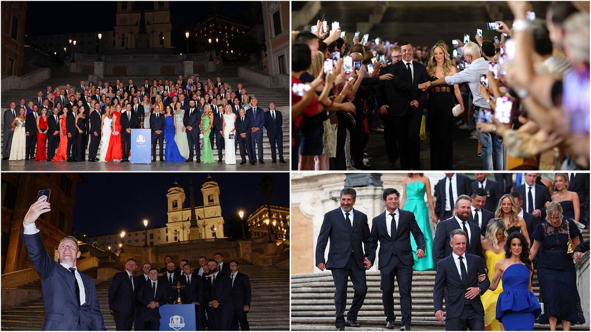 Ryder Cup Players And WAGs Get Dressed Up For Spectacular Rome Gala