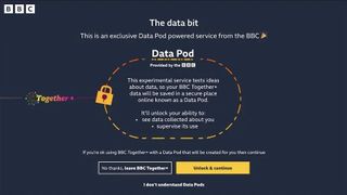 Screenshot of the BBC iPlayer data pod