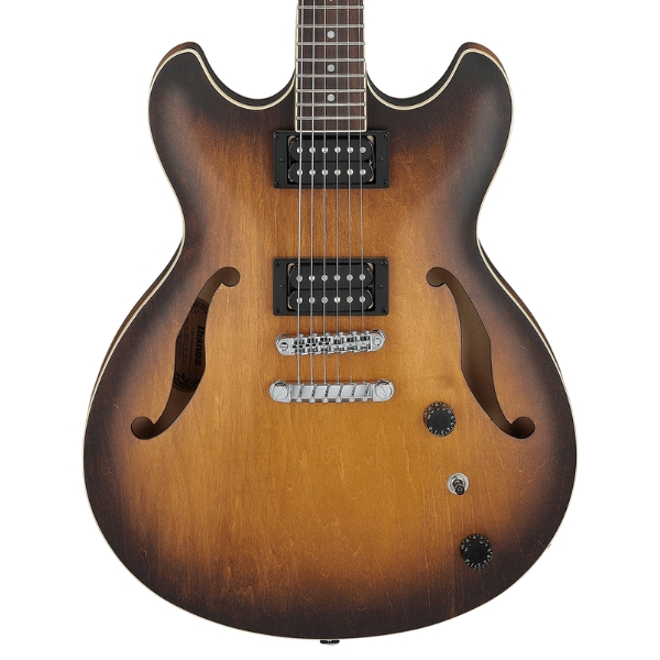 An Ibanez Artcore AS53 semi-hollow guitar