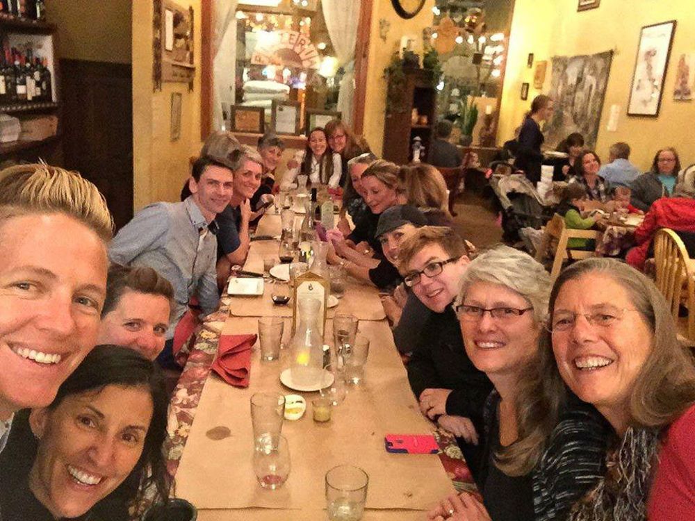 The women of the USAC Sport Committees meet the new CEO Derek Bouchard-Hall in Colorado Springs.