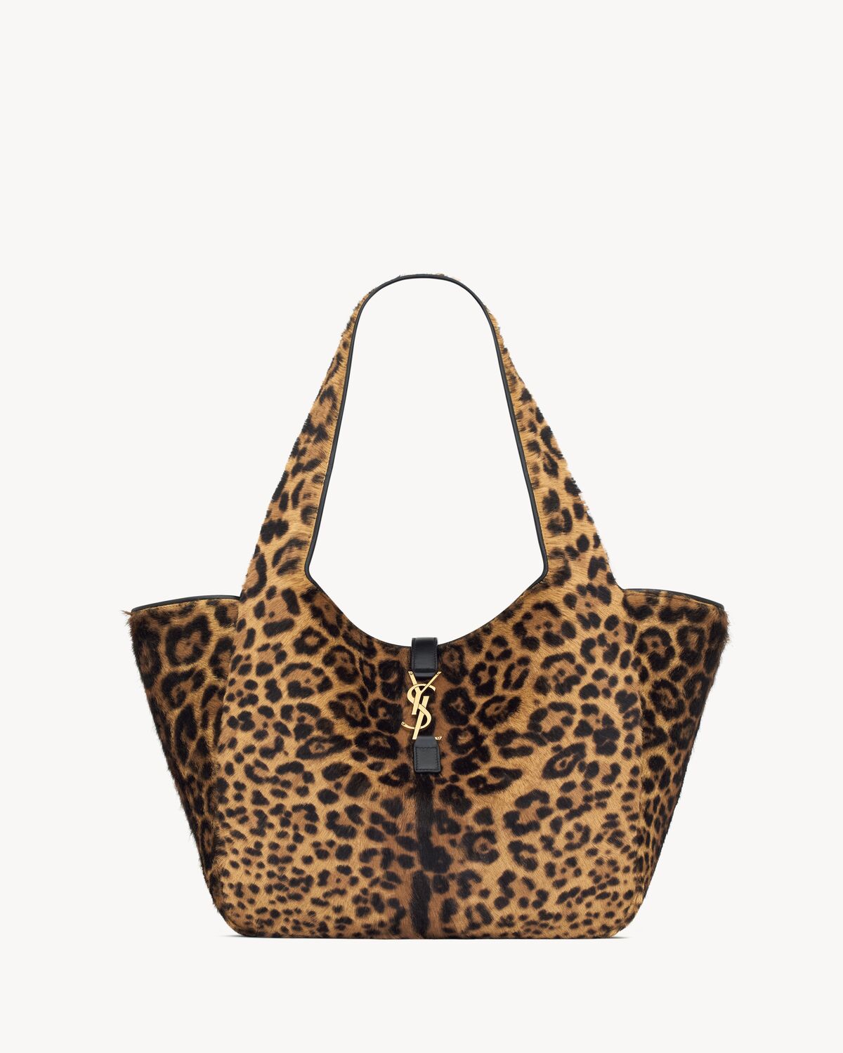 Women's Le 5 à 7 Bea in Pony Hair Leather in Earth and Black