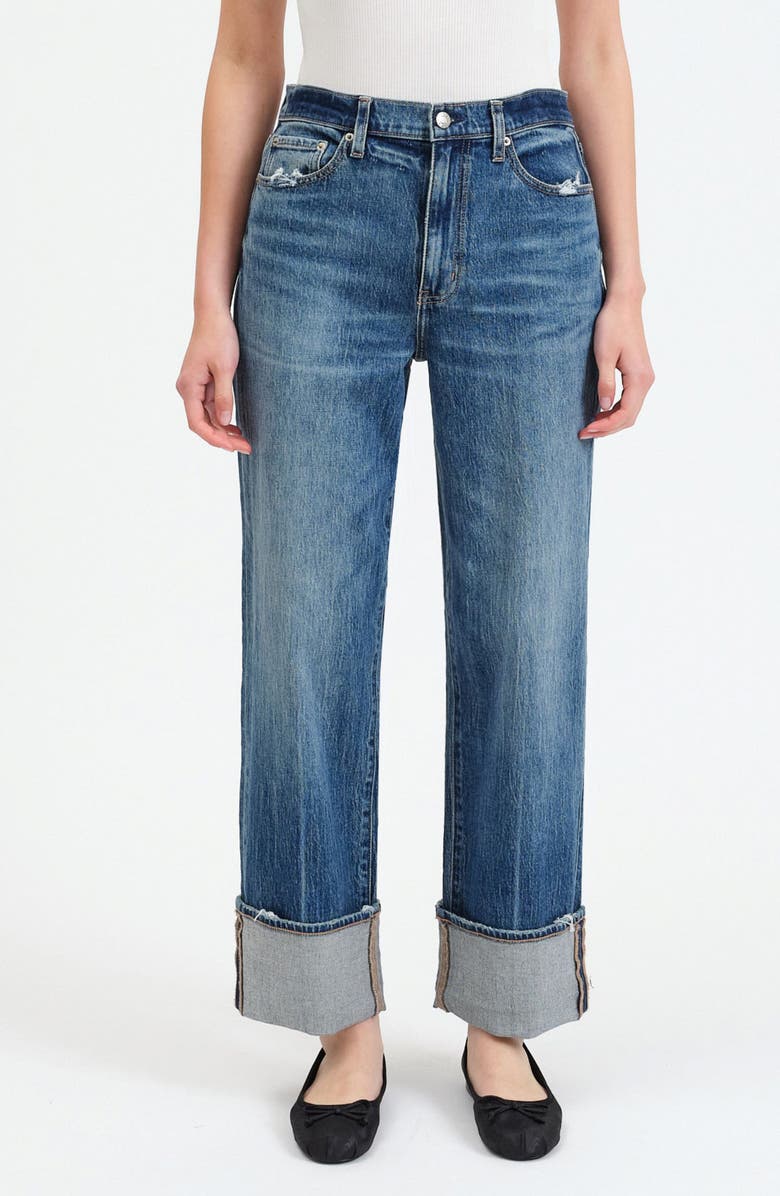 Eastside high waist cuff harvest straight leg jeans