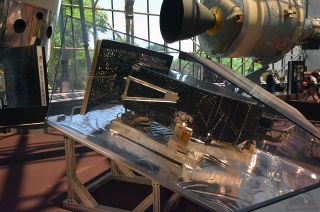 Hubble's Wide Field and Planetary Camera 2 (WFPC2) on display at the National Air and Space Museum in Washington, DC.