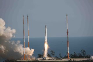 KSLV-1 Rocket Blasts Off