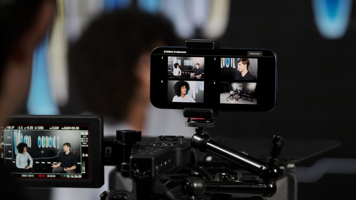 The Eterna ProRemote app being used with the Fujifilm GFX Eterna 55