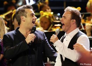 Robbie Williams and Gary Barlow, Take That, Children in need, Celebrity News, Celebrity Photos