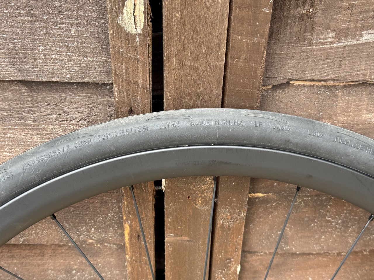 Continental Grand Prix TR fitted to a wheel