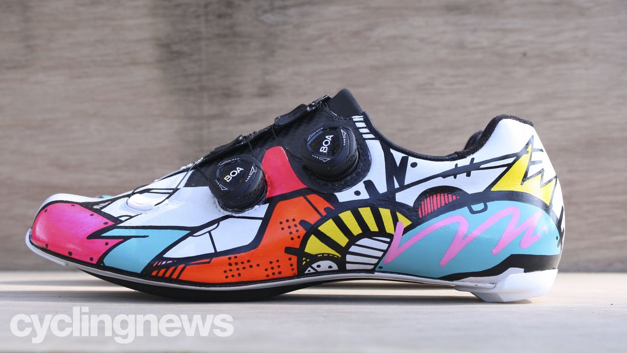 Custom Suplest Edge+ Pro cycling shoes by Hasie and the Robots