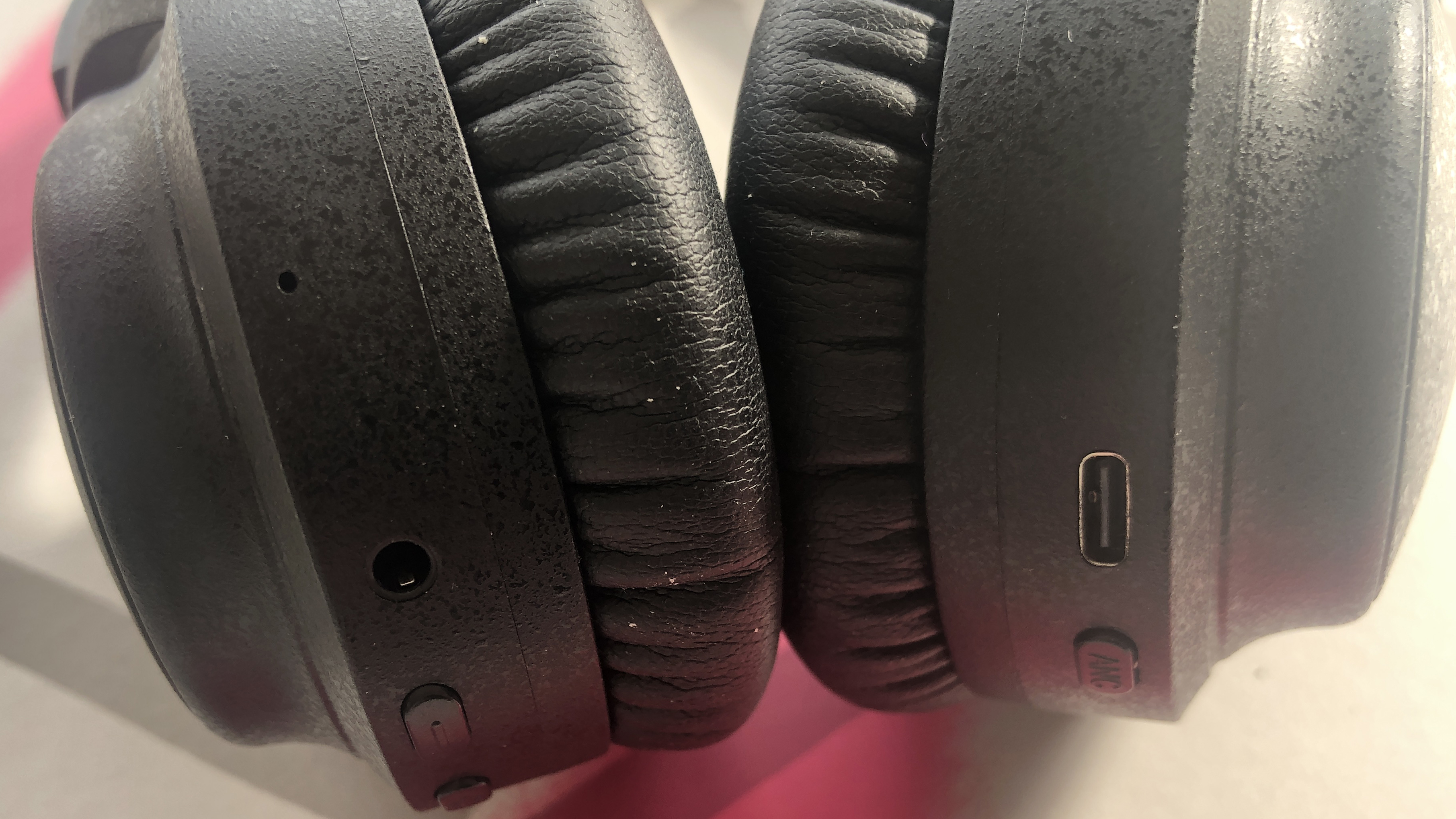 a closeup of the final audio ux3000 over-ear headphones