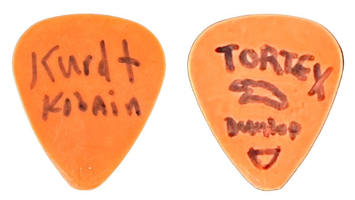 Kurt Cobainsigned guitar pick sells for over 14,000 Guitar World