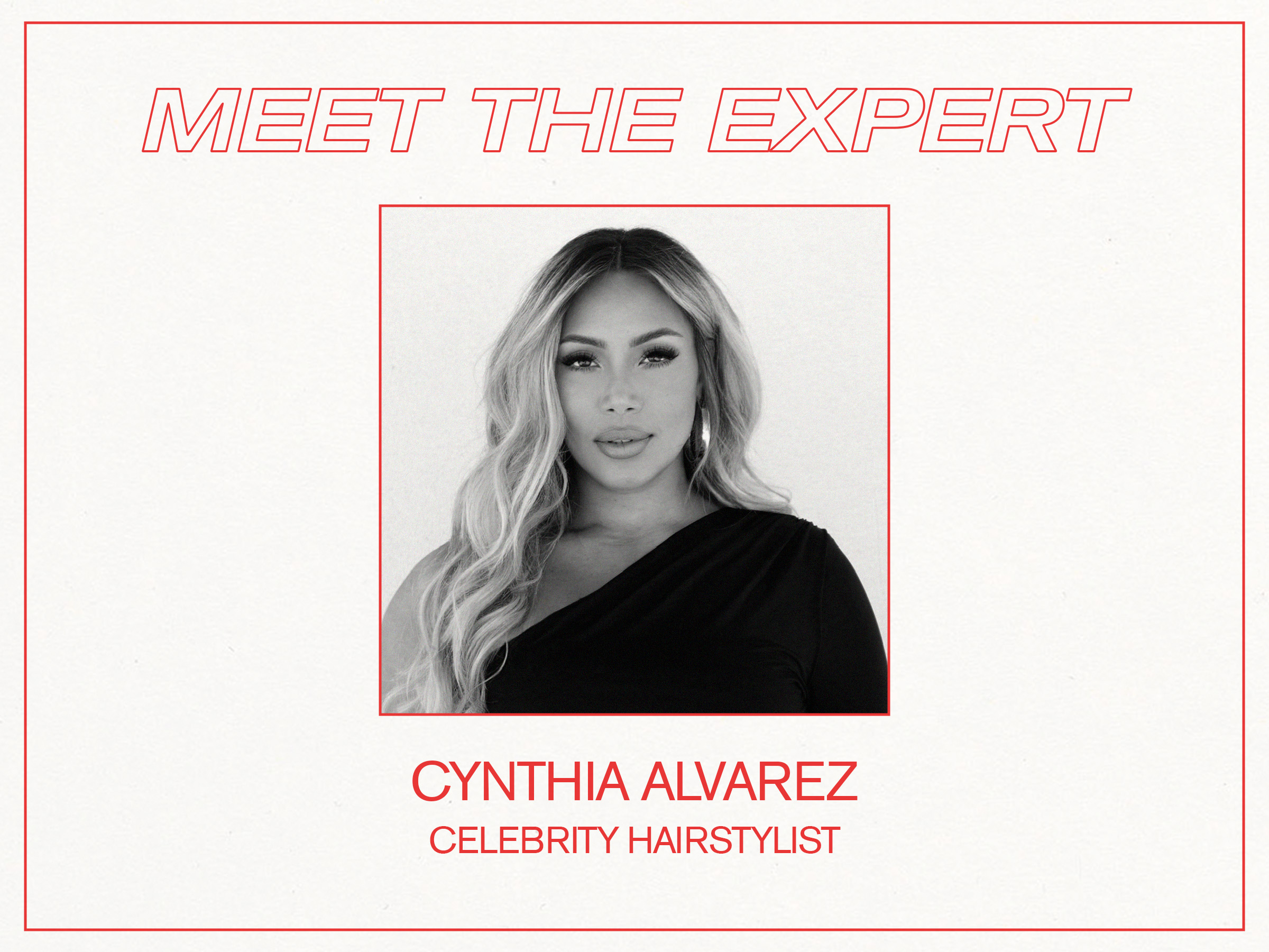 Celebrity hairstylist Cynthia Alvarez
