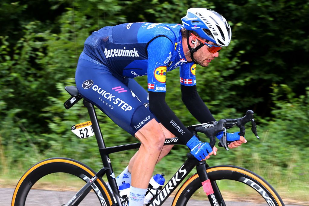 SAINTGAUDENS FRANCE JULY 13 Kasper Asgreen of Denmark and Team Deceuninck QuickStep during the 108th Tour de France 2021 Stage 16 a 169km stage from Pas de la Casa to SaintGaudens LeTour TDF2021 on July 13 2021 in SaintGaudens France Photo by Michael SteeleGetty Images