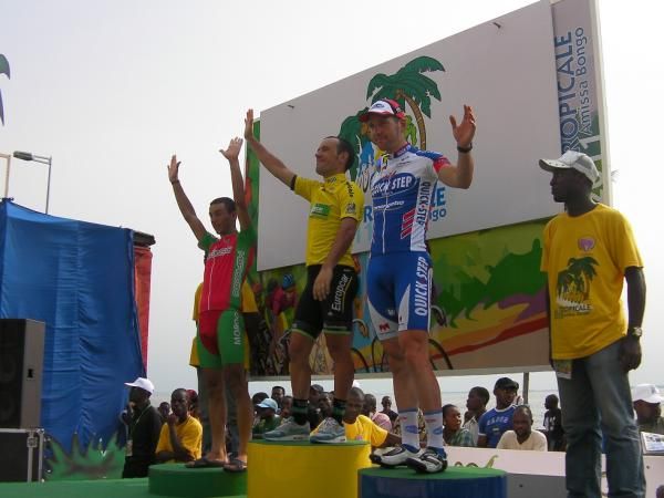 The final overall podium of the Tropicale Amissa Bongon