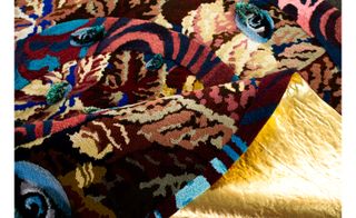 ’I wanted the rug to have an hallucinogenic – mantic – quality to it, so that it could shapeshift wherever it travelled to.