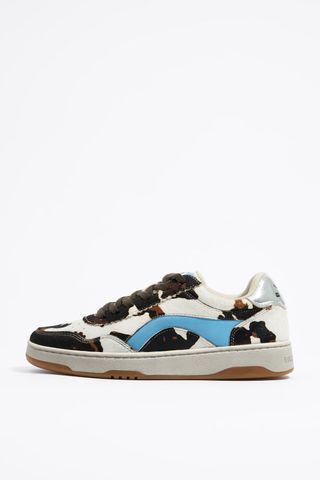 Cow Print Fur 13 57 Cupsole Sneaker