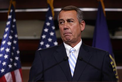 Boehner: Bills to improve economy are 'stuck in the Senate'