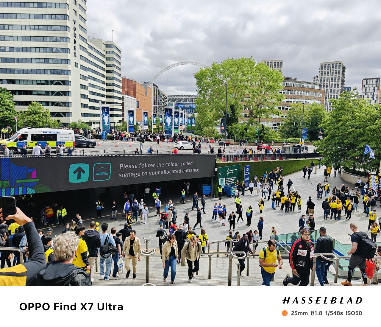 Oppo Find X7 Ultra sample photos &ndash; at UEFA Champions League 2024 final