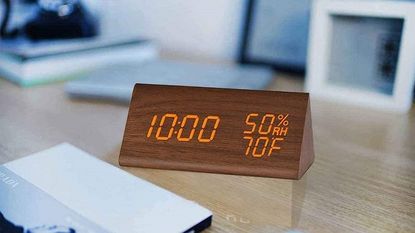 wood clock