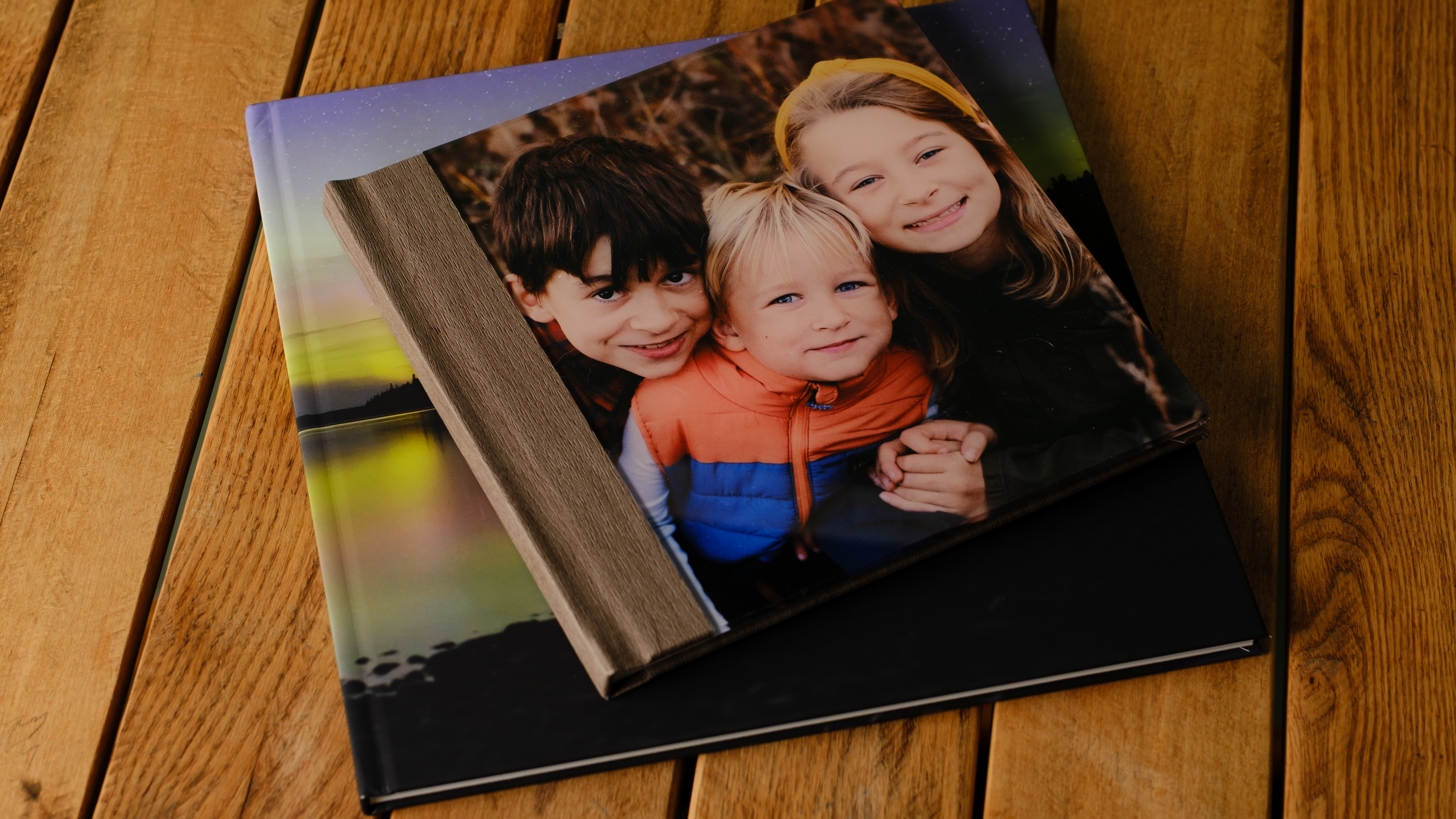 Photo books from Saal on a desktop