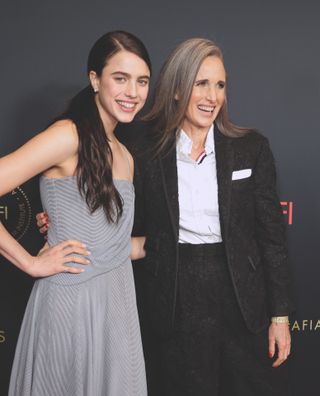 Andie MacDowell with her daughter Margaret Qualley on the red carpet