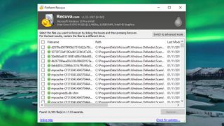 Piriform Recuva screen grab