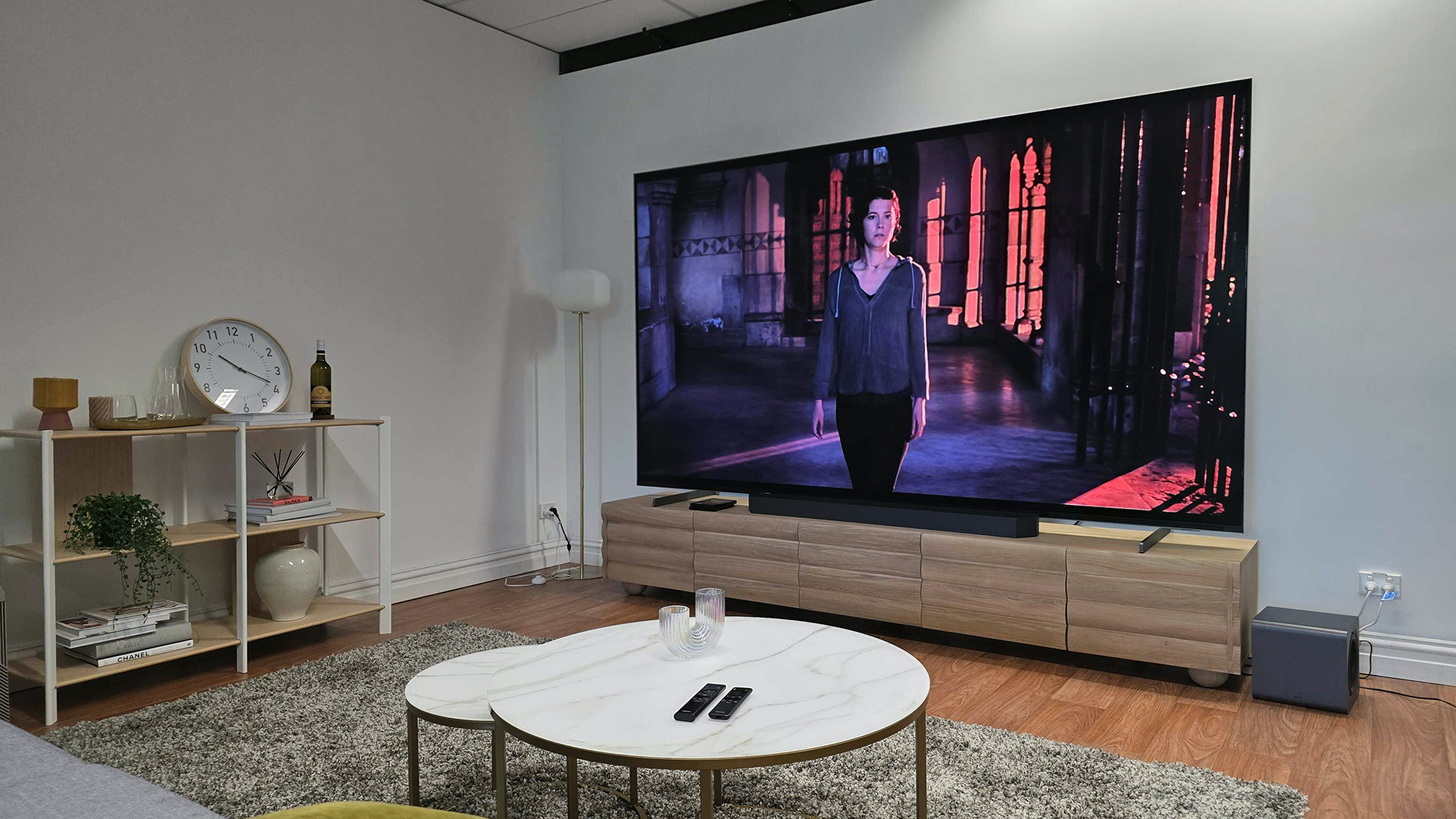 Samsung's MR95F Micro RGB TV in a living room setting