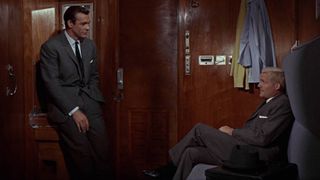 Sean Connery as James Bond and Robert Shaw as Donald Grant in From Russia with Love