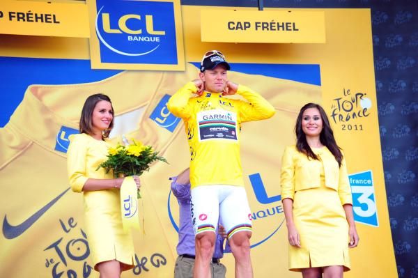 Thor Hushovd is getting used to pulling on the yellow jersey
