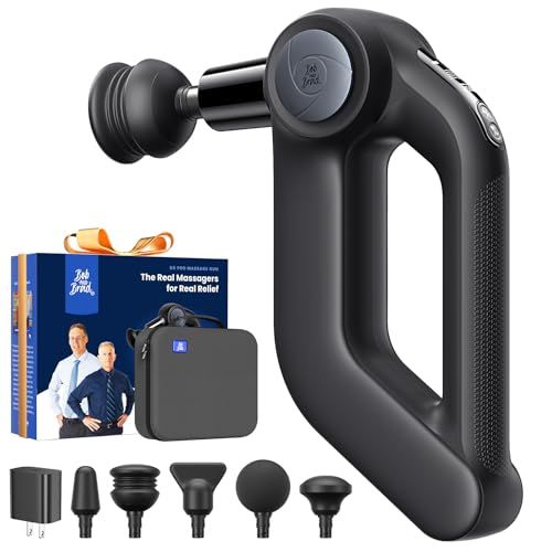 Bob and Brad D5 Pro Massage Gun With 13mm Amplitude, Fsa-Hsa Eligible, Professional Deep Tissue Percussion Massage Gun, Ergonomic D-Handle for Effortless Muscle Pain Relief, Birthday Gift for Men