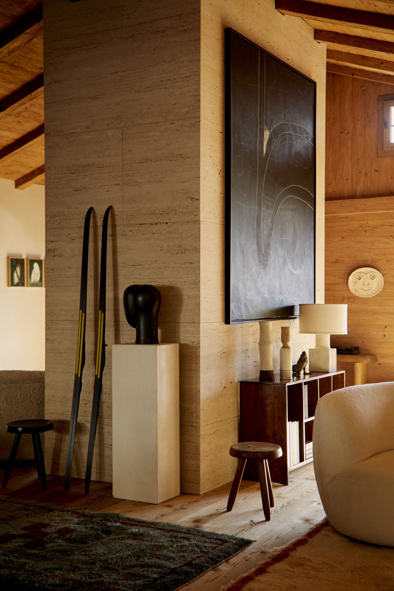 Moroccan rugs in Swiss chalet