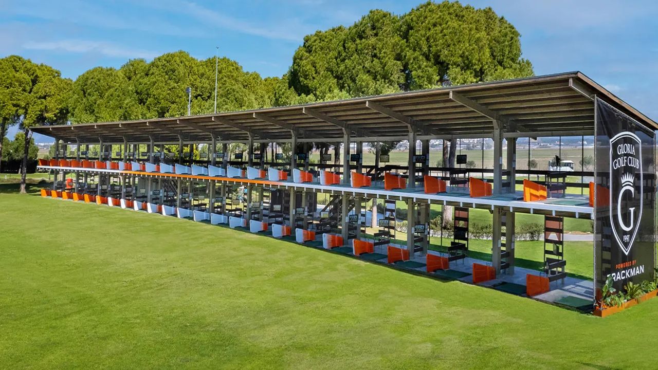 The double decker driving range at Gloria Golf Club has Europe's only TrackMan Range system