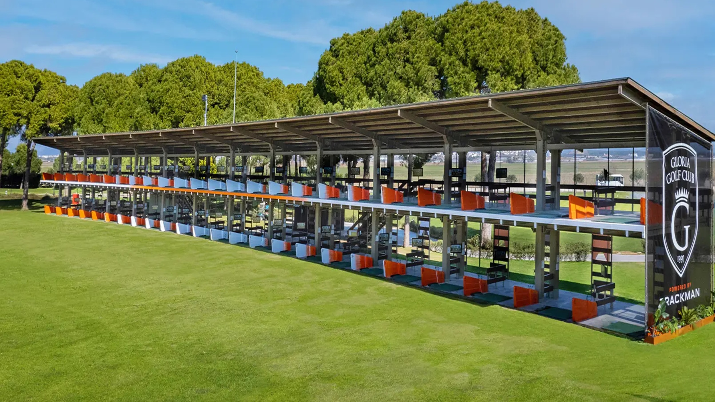 The double decker driving range at Gloria Golf Club has Europe's only TrackMan Range system