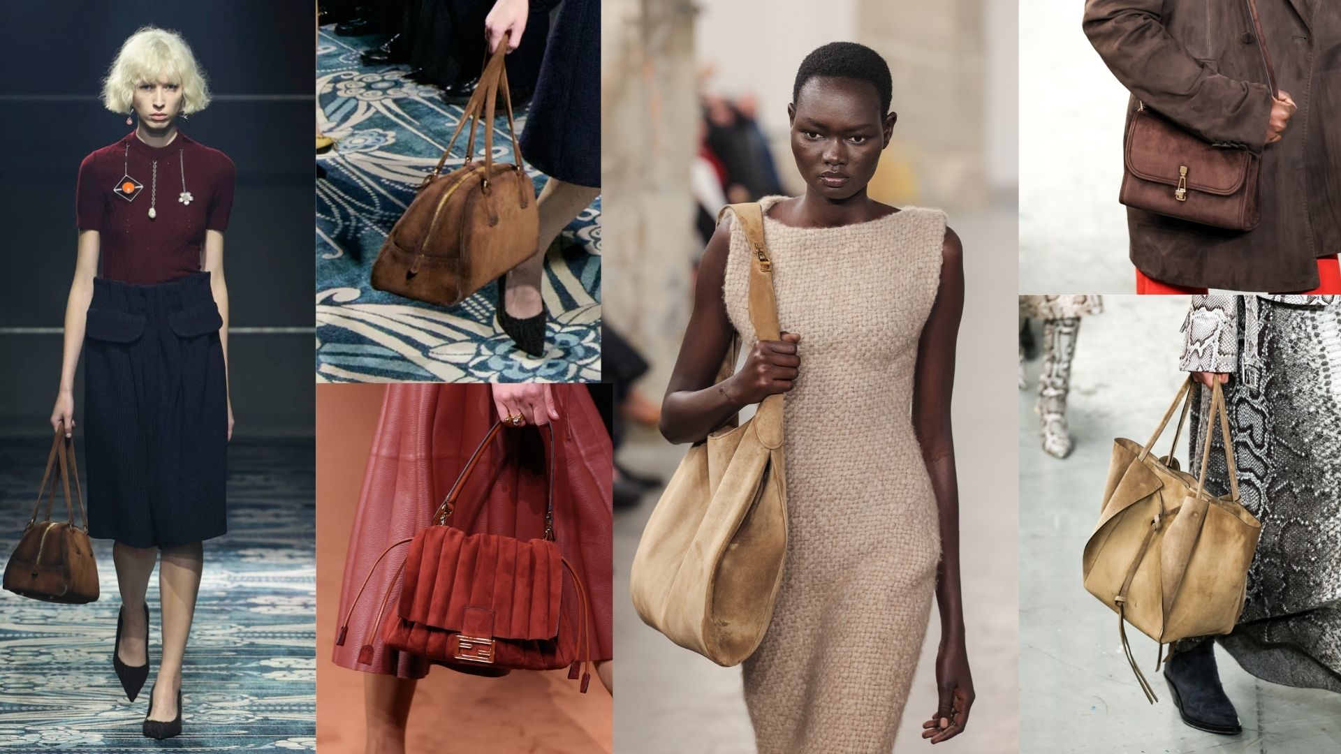 Left to right: Prada, Fendi and Gabriela Hearst