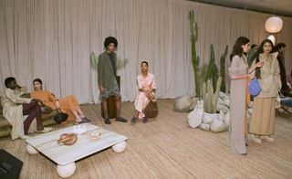 Nanushka A/W 2019 women and menswear collection inspired by 70s interior and furniture design