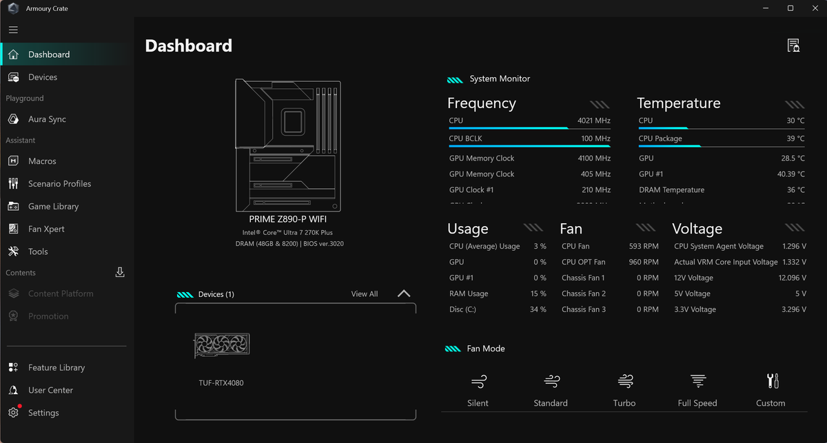 Asus B850-Creator Wifi Neo - Armoury Crate