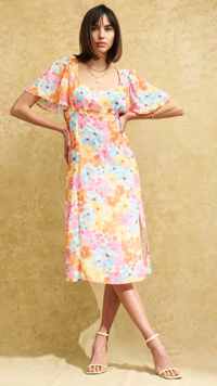 Pastel Floral Dee Dee Midi Dress | $48.54 / £39 |Nobody's Child
