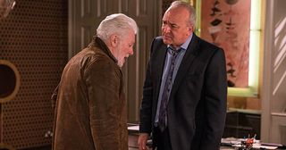 Lawrence White is relieved Ronnie Hale is there for him and tells Ronnie he is going to take the blame. Ronnie refuses to let that happen and locks him in. What will happen at court in Emmerdale