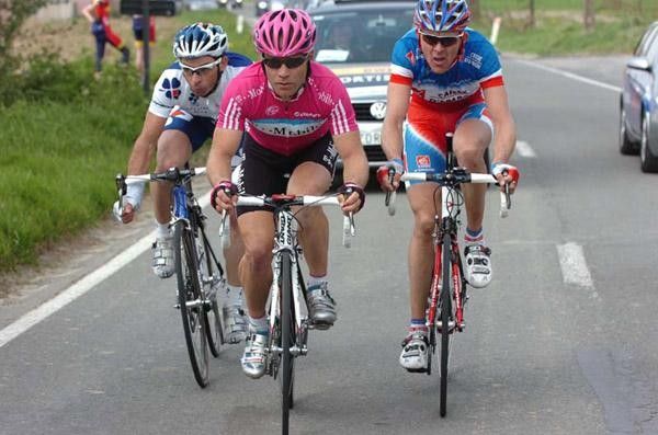 Mengin, Hammond and Brard were off the front for 100km