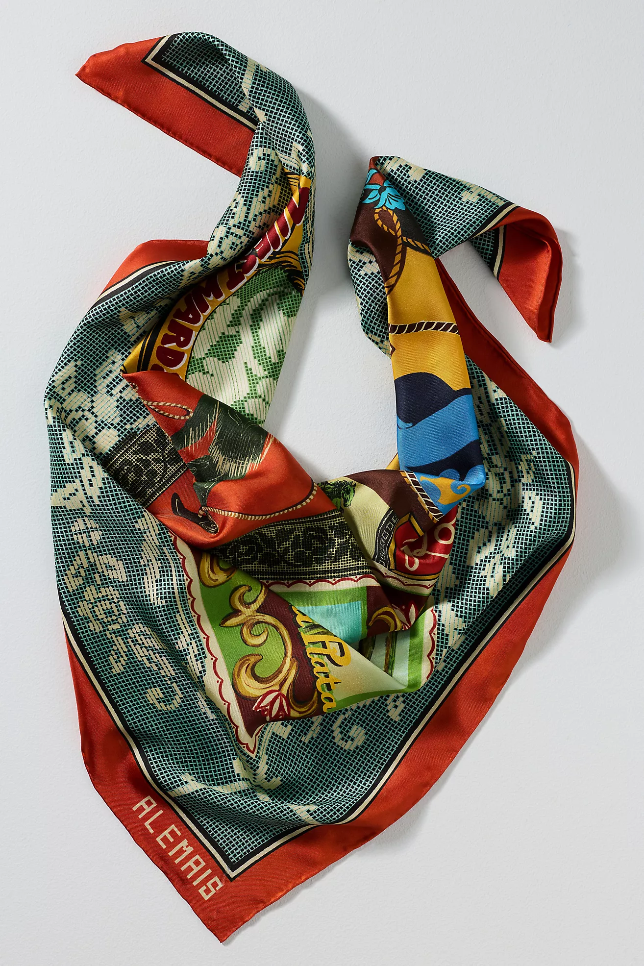 Al&amp;Eacute;mais Ace 100% Silk Scarf