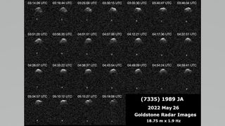 asteroid radar snapshots