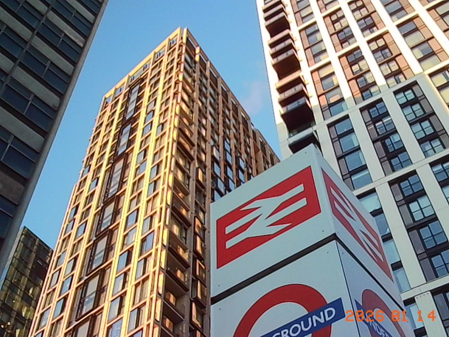 Kodak Charmera sample gallery: London high rise buildings an underground sign