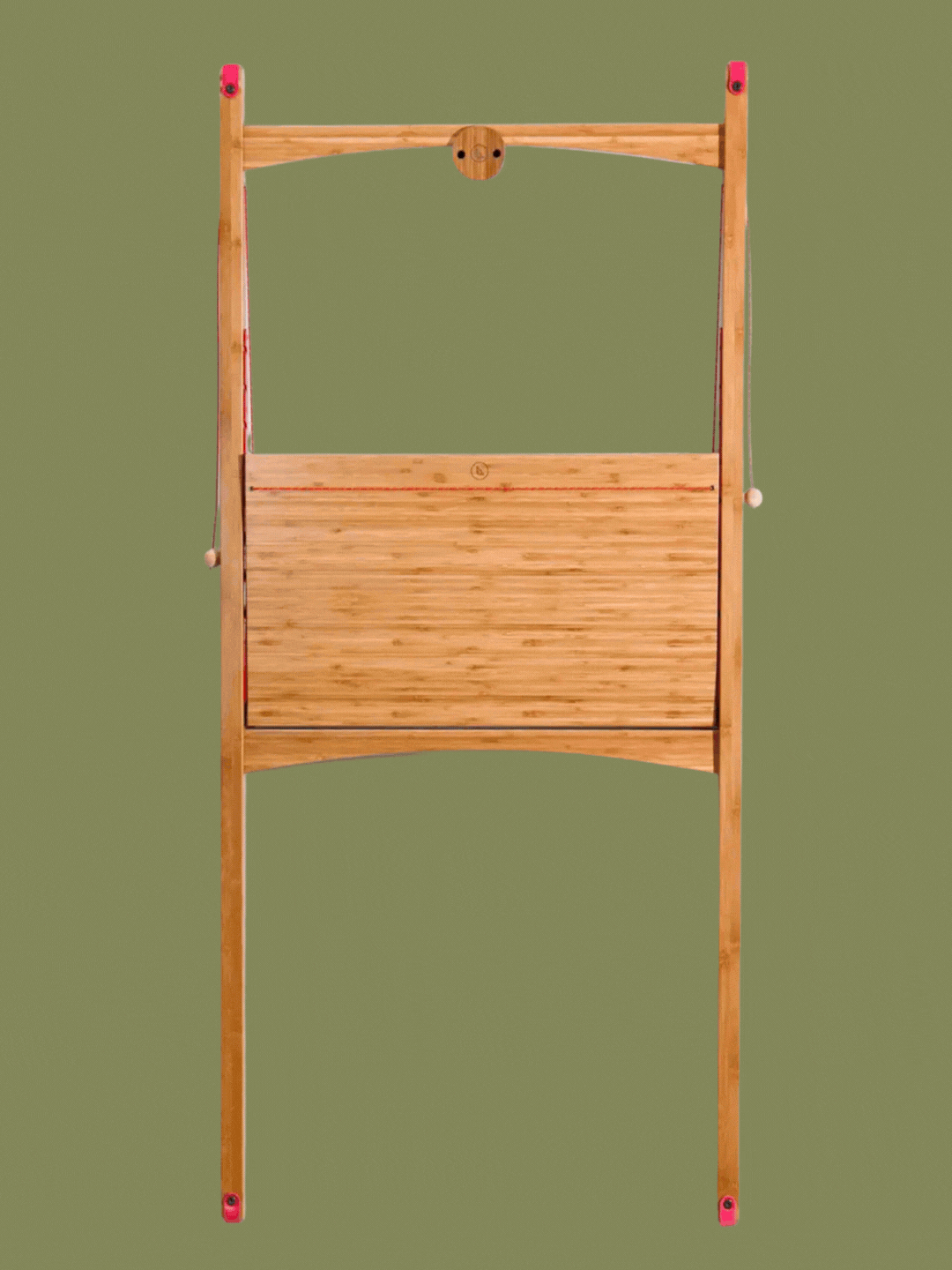 Leandesk, Bamboo Folding Sit Stand Desk