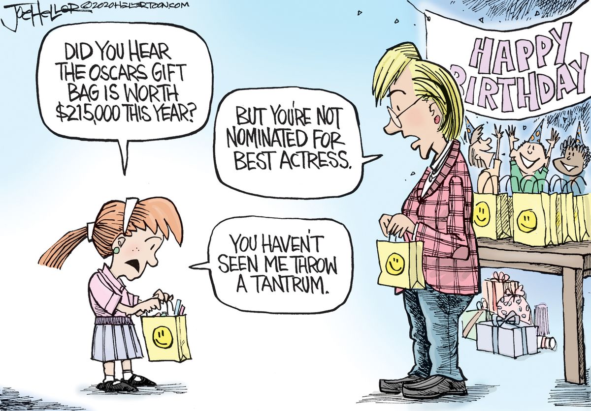 Editorial Cartoon U.S. Oscars 2020 gift bag | The Week