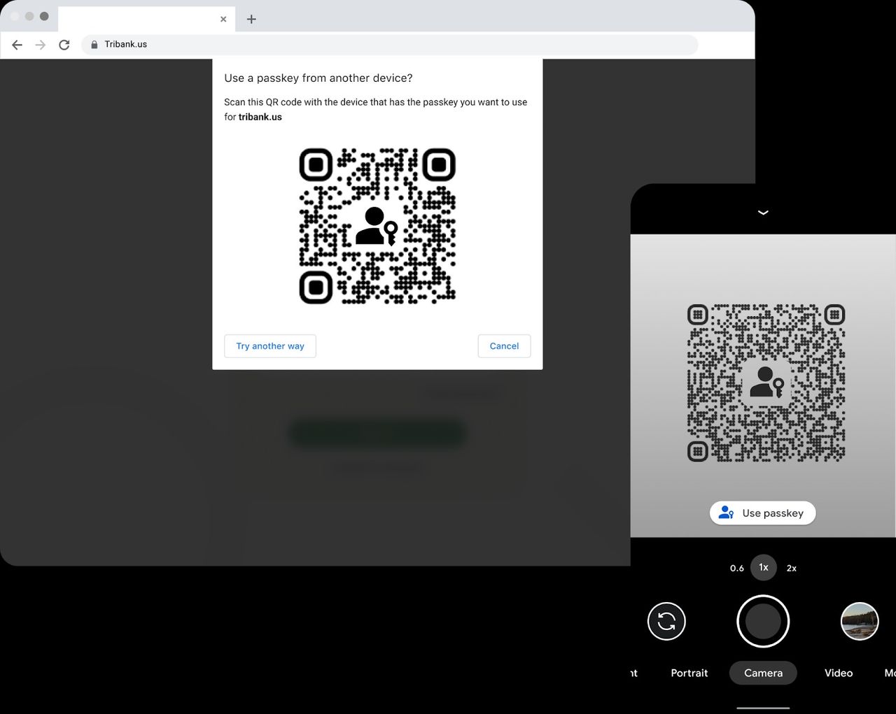 Passkey interface