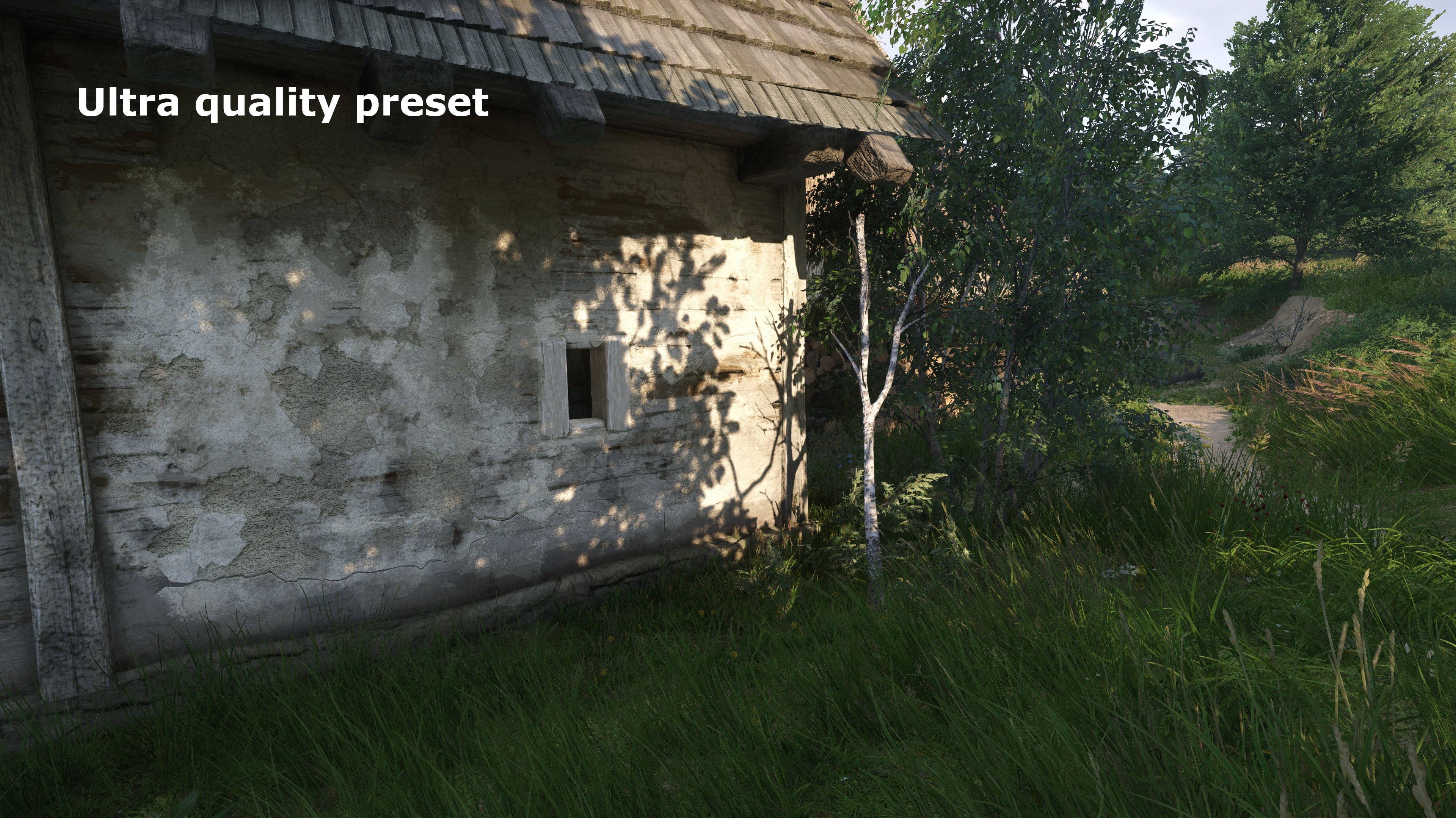 A screenshot from Kingdom Come: Deliverance 2 showing the graphics with using the Ultra quality preset